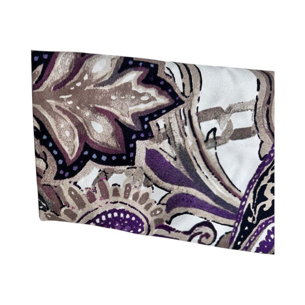 Chico's Women's Paisley Print Jacket Purple Size 0 Long Sleeve Shoulder … - Picture 8 of 14